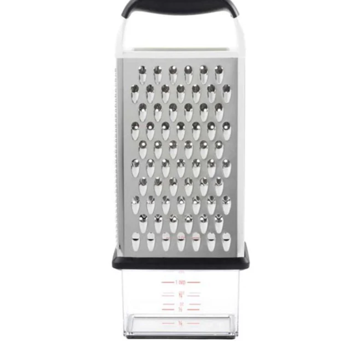 Τρίφτης Τυριού Ανοξείδωτος Με Αποθηκευτικό Δοχείο 250ml Oxo 1057961 (Υλικό: Ανοξείδωτο) - OXO - 1057961